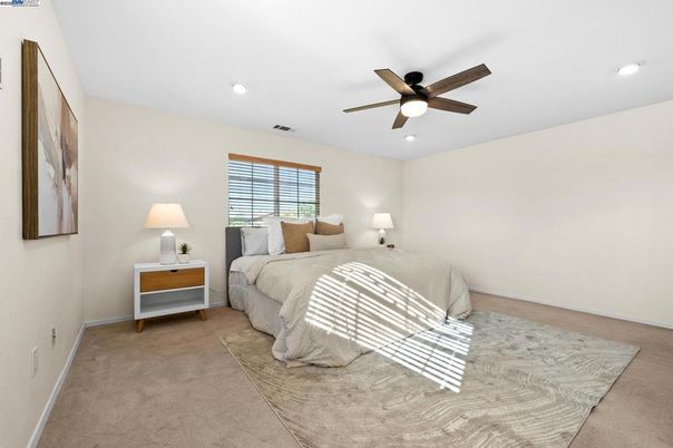Bedroom, Interior, Recessed Lighting