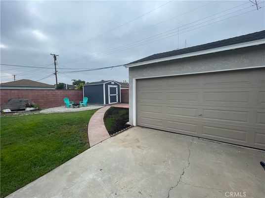 Backyard, Detached Garage, Exterior
