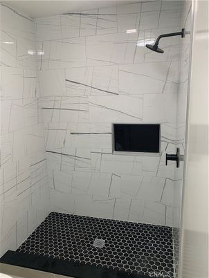 Bathroom, Glass Shower, Interior, Marble Walls