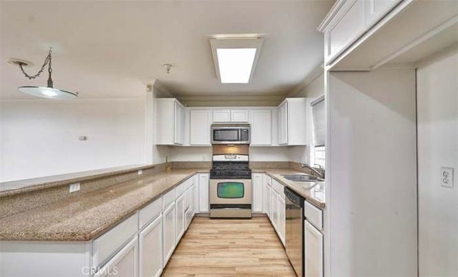 Interior, Kitchen, Wood Texture Flooring