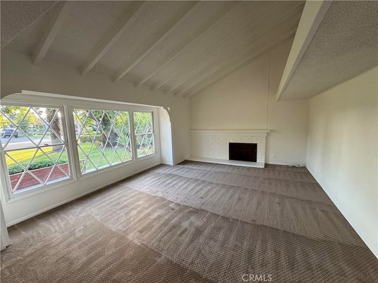 Empty room, Fireplace, Interior