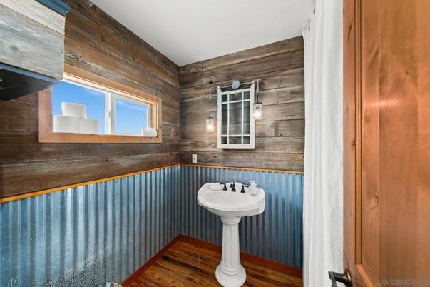 Bathroom, Interior, Wood Texture Flooring, Wooden Walls