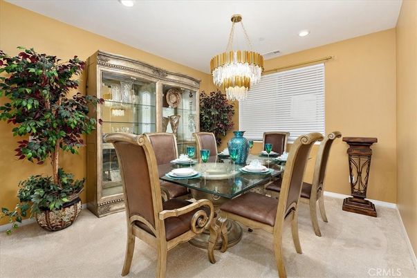 Chandelier, Dining room, Interior, Recessed Lighting