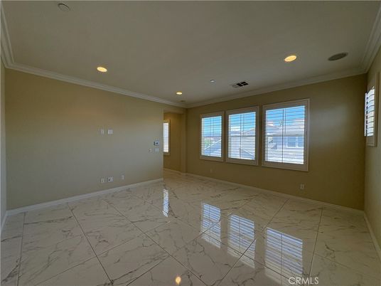 Empty room, Interior, Marble, Recessed Lighting