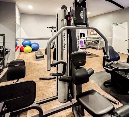 Fitness Equipment, Interior, Recessed Lighting