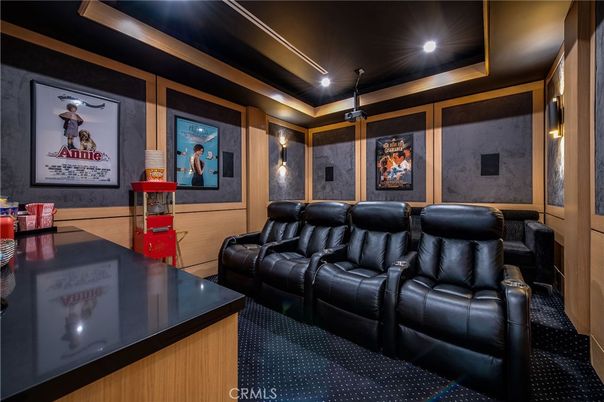 Home Theatre Room, Interior, Recessed Lighting, Theatre Room