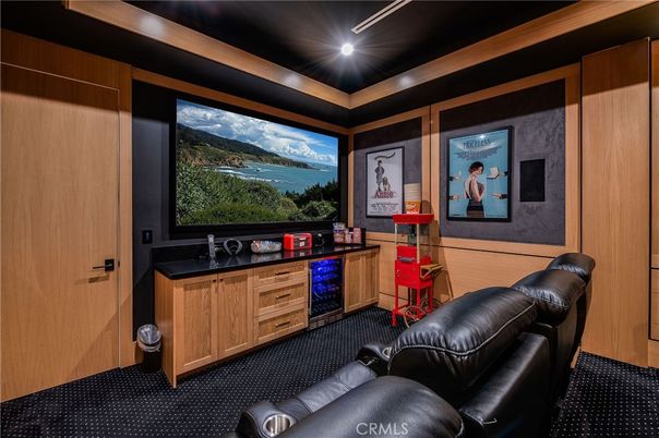 Home Theatre Room, Interior, Projection Screen, Recessed Lighting, Theatre Room