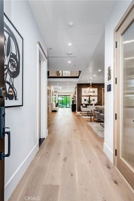 Dining room, Interior, Living room, Pendant Lights, Recessed Lighting, Wood Texture Flooring