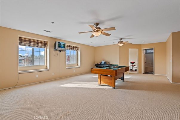 Billiard Table, Game Room, Interior, Recessed Lighting