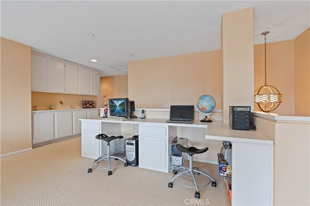 Home Office, Interior, Pendant Lights, Recessed Lighting