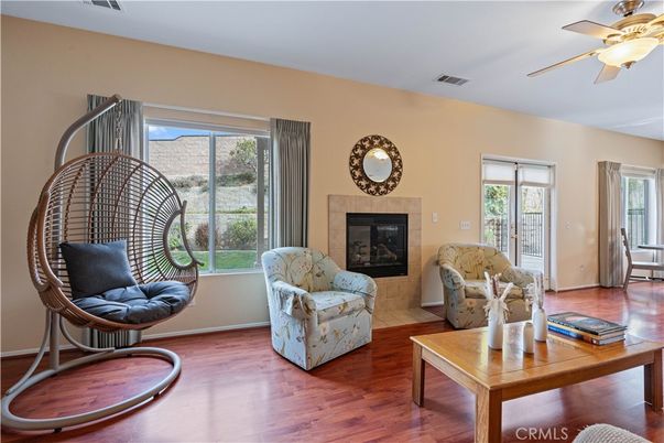 Fireplace, Interior, Wood Texture Flooring