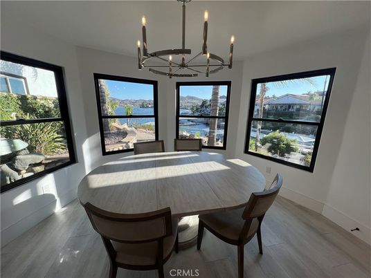 Chandelier, Dining room, Interior, Pendant Lights, Water, Wood Texture Flooring