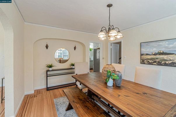 Chandelier, Dining room, Interior, Pendant Lights, Wood Texture Flooring