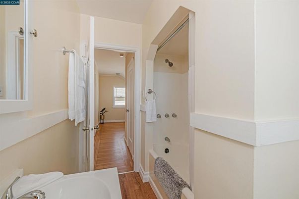 Bathroom, Interior, Wood Texture Flooring