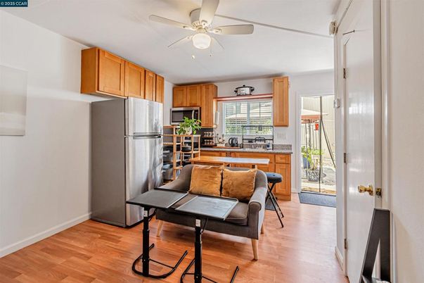Interior, Kitchen, Wood Texture Flooring