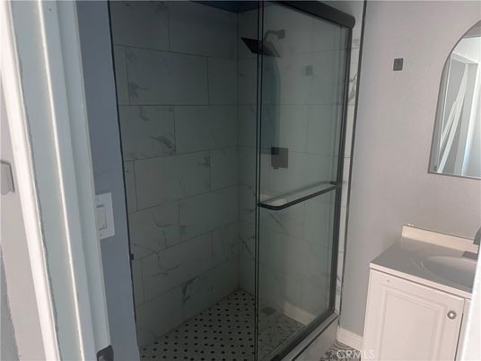 Bathroom, Glass Shower, Interior, Marble Walls