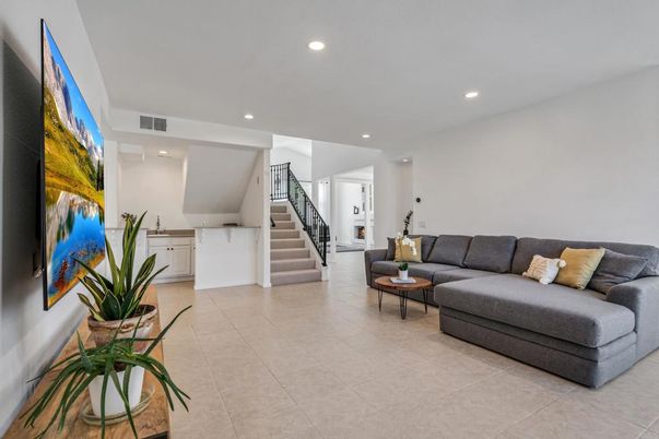 Interior, Living room, Recessed Lighting