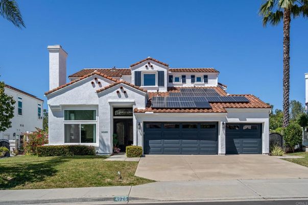 Attached, Exterior, Facade, Solar Panels, Mediterranean