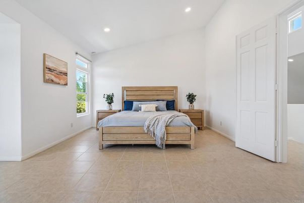 Bedroom, Interior, Recessed Lighting