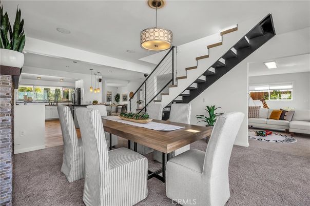 Dining room, Interior, Living room, Pendant Lights, Recessed Lighting