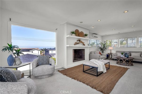 Fireplace, Interior, Living room, Recessed Lighting, Water