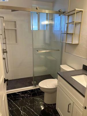 Bathroom, Glass Shower, Interior, Marble