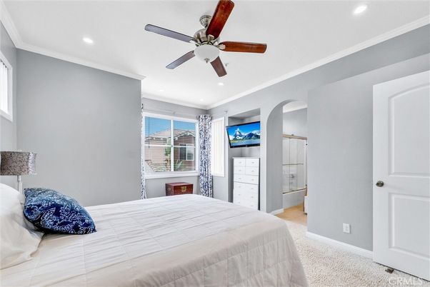 Bedroom, Interior, Recessed Lighting
