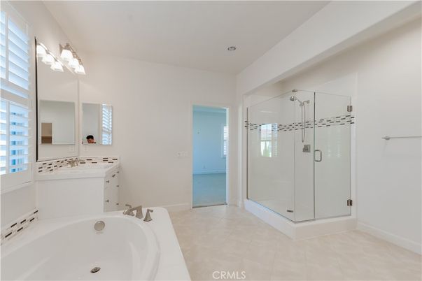 Bathroom, Dual Sink Vanities, Glass Shower, Interior