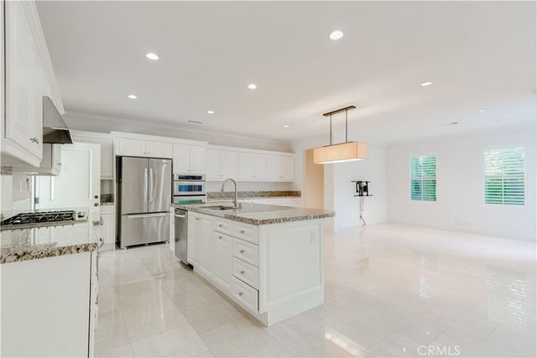 Interior, Kitchen, Pendant Lights, Recessed Lighting, Stainless Steel Appliances