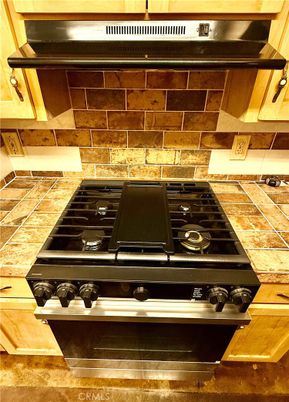 Interior, Kitchen, Stone Walls, Tile Countertops