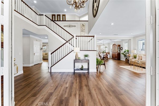 Chandelier, Interior, Pendant Lights, Recessed Lighting, Wood Texture Flooring