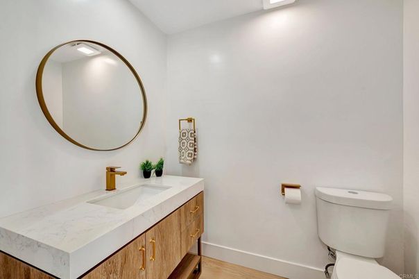 Bathroom, Dual Sink Vanities, Interior, Wood Texture Flooring