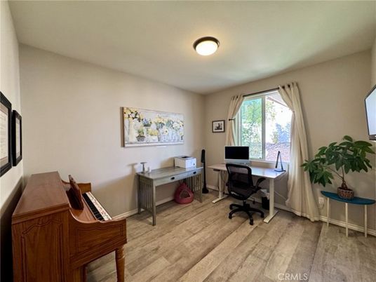 Home Office, Interior, Piano, Wood Texture Flooring
