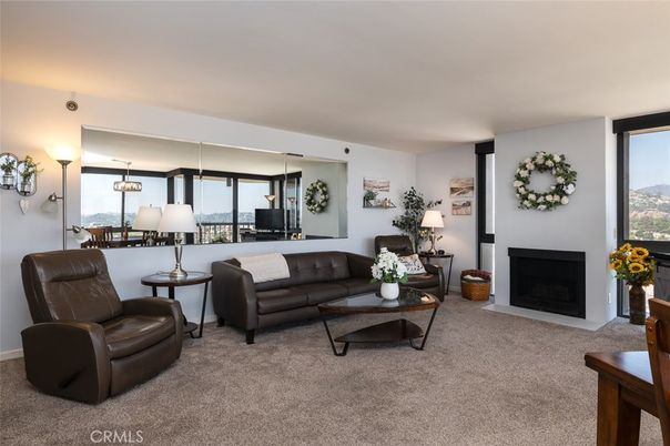 Dining room, Fireplace, Interior, Living room, Pendant Lights