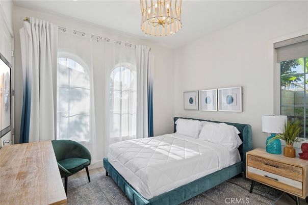 Bedroom, Interior, Pendant Lights