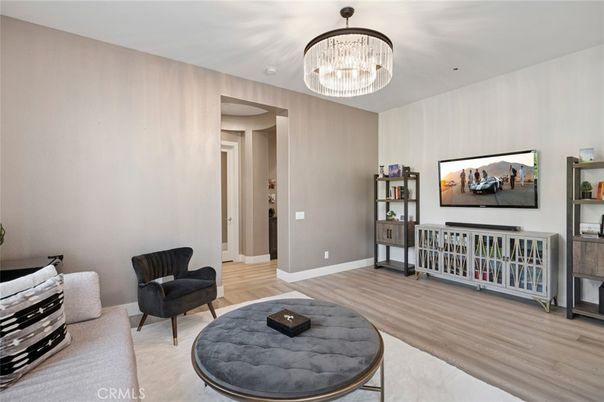 Chandelier, Interior, Wood Texture Flooring