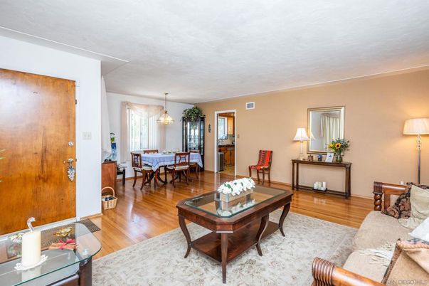 Dining room, Interior, Living room, Pendant Lights, Wood Texture Flooring