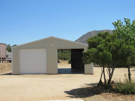 Backyard, Detached Garage, Exterior