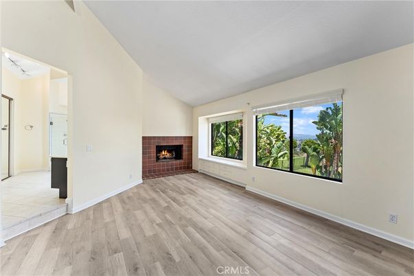 Empty room, Fireplace, Interior, Wood Texture Flooring