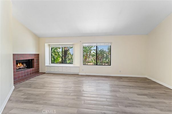 Empty room, Fireplace, Interior, Wood Texture Flooring