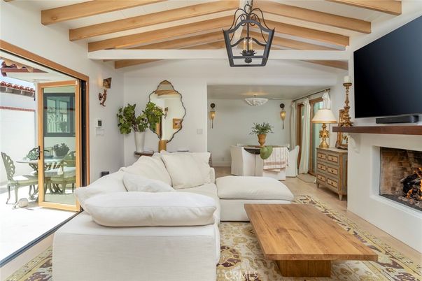 Fireplace, Interior, Living room, Wooden Beams