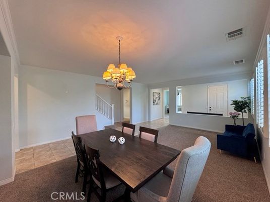 Chandelier, Dining room, Interior