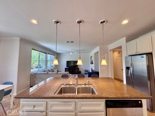 Interior, Kitchen, Living room, Pendant Lights, Recessed Lighting