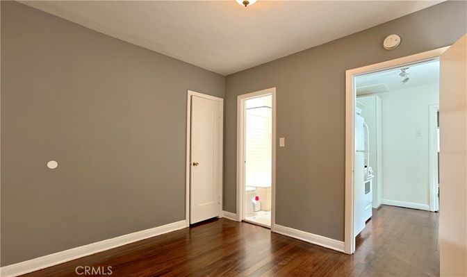 Empty room, Interior, Utility Closets, Washer, Wood Texture Flooring