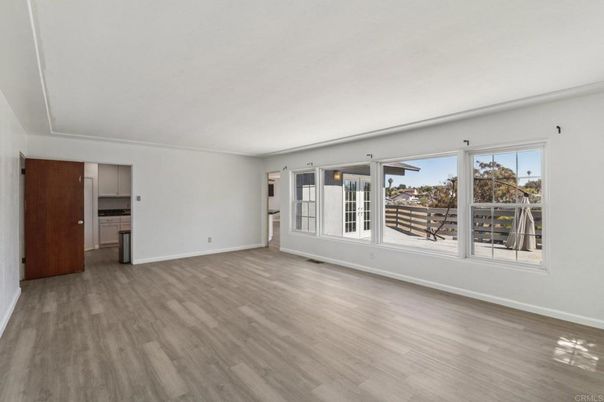 Empty room, Interior, Kitchen, Wood Texture Flooring