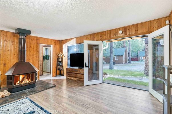 Fireplace, Interior, Wood Texture Flooring, Wooden Walls