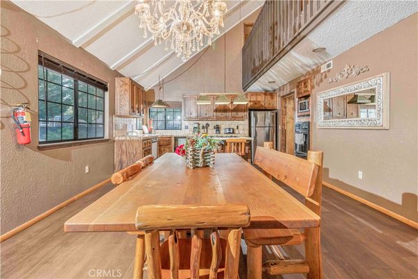 Chandelier, Dining room, Interior, Kitchen, Wood Texture Flooring