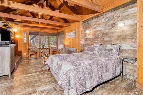Bedroom, Interior, Wooden Beams, Wooden Ceilings, Wood Texture Flooring, Wooden Walls