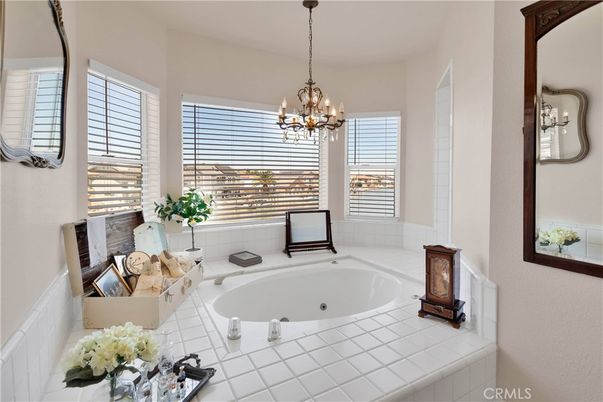 Bathroom, Chandelier, Interior