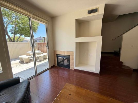 Fireplace, Interior, Wood Texture Flooring